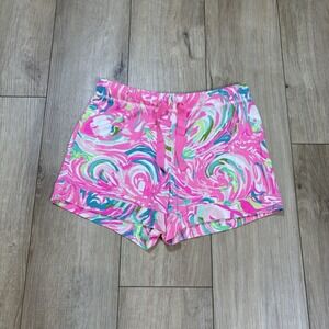 Lilly Pulitzer Colorful Pajama / Shorts  Womens Size XS Pink Beachy Seashell